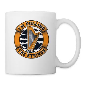 I'm Pulling All The Strings Harp Concert Harp - Mug - white - Right
