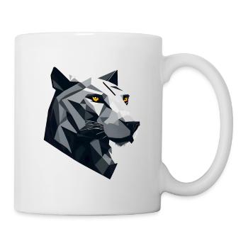 Panthère minimaliste - Mug blanc - blanc - Droite