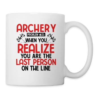 Bogenschießen Archery - Tasse - Weiß - Rechts