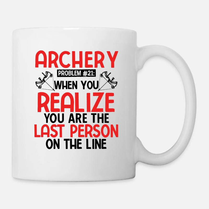 Bogenschießen Archery - Tasse - Weiß