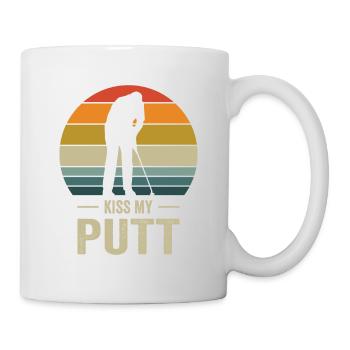 Golfspieler Golfplatz Golfer - Tasse - Weiß - Rechts