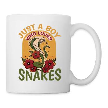 Juste un garçon qui aime les serpents 2 - Mug blanc - blanc - Droite