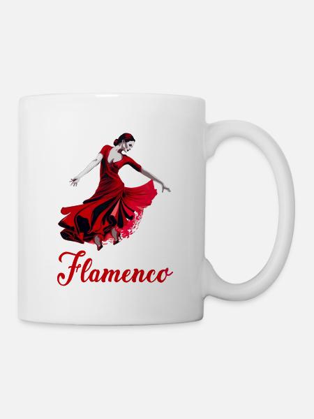 Flamenco Tanz Andalusien Spanischer Tanz - Tasse - Weiß