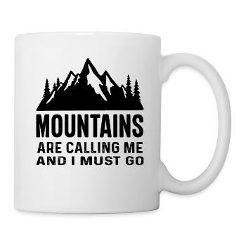 The Mountains are Calling and I must Go - Mug - white - Right