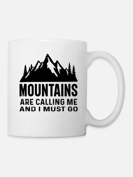 The Mountains are Calling and I must Go - Mug - white