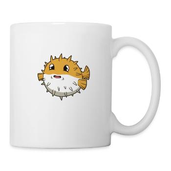 Kawaii Hedgehog Fish - Mug - white - Right