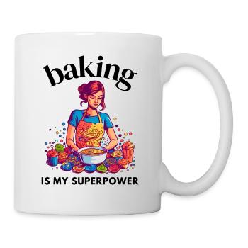 Baking is my superpower - Mug - white - Right