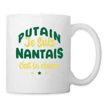 Je suis nantais c'est la classe - Mug blanc - blanc - Droite