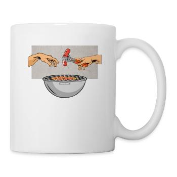Bratwurst grilling BBQ grilling for real grillers - Mug - white - Right