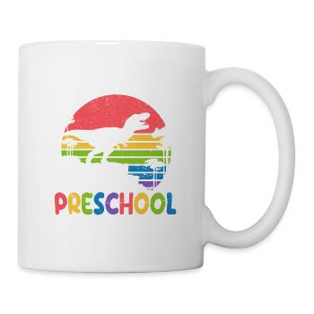 Je suis prêt à retourner les dinosaures préscolaires - Mug blanc - blanc - Droite