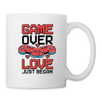 Valentinstag Gamer Spielende Videospiel-Paare - Tasse - Weiß - Rechts