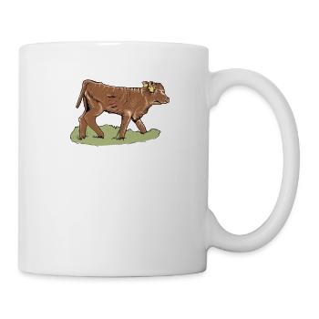 Limousin Rind I Frankreich Rinderzucht für - Tasse - Weiß - Rechts