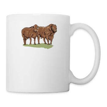 Limousin beef I France cattle breeding for - Mug - white - Right