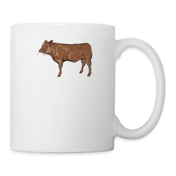 Limousin beef I France cattle breeding for - Mug - white - Right