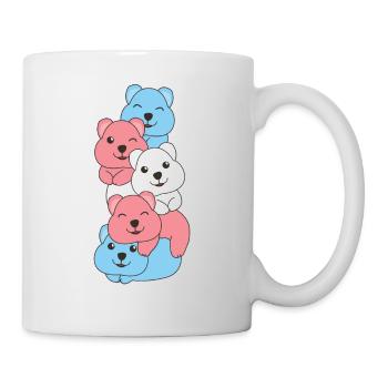 Transgender Flag Pride LGBTQ Cute Quokka Stack - Mug - white - Right