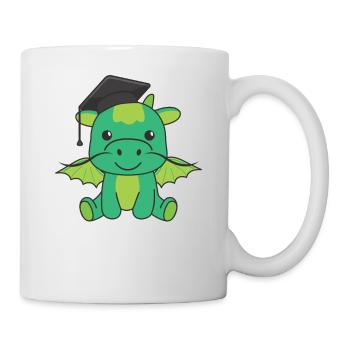 Kids Kindergarten nailed it Drache Graduation - Tasse - Weiß - Rechts