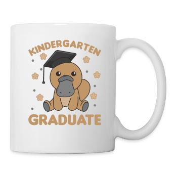 Kids Kindergarten graduate Schnabeltier Graduation - Tasse - Weiß - Rechts