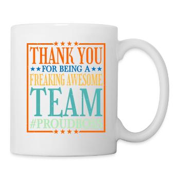 Merci d’être une équipe géniale 6 - Mug blanc - blanc - Droite