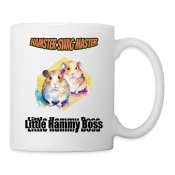 Hamster Nager Haustier Aquarell Geschenk - Tasse - Weiß - Rechts