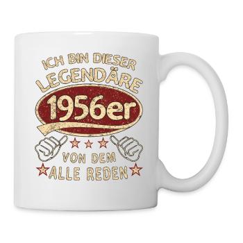 67. Geburtstag 1956 67 er Geburtstag - Tasse - Weiß - Rechts