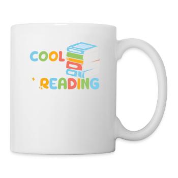 All The Cool Kids Are Reading Book Reading Teacher - Tasse - Weiß - Rechts