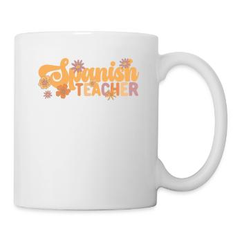 Spanischlehrer Retro Funny Back To School Student - Tasse - Weiß - Rechts