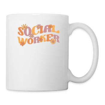 Assistante sociale drôle Enseignante de rentrée scolaire - Mug blanc - blanc - Droite