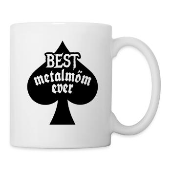 Meilleure maman en métal de tous les temps - Autocollant de fête des mères - Mug blanc - blanc - Droite