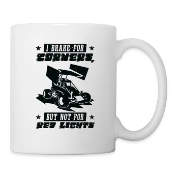 Sprint Car Dirt Track Racing - Mug - white - Right