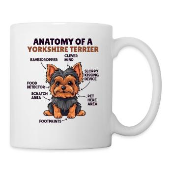Dog explanation Anatomy of a Yorkshire Terrier - Mug - white - Right
