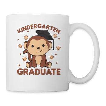 Kids Kindergarten graduate Affe Graduation - Tasse - Weiß - Rechts