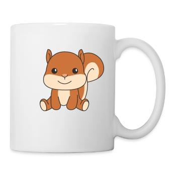 Écureuil animaux mignons pour enfants manga - Mug blanc - blanc - Droite