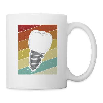 Rétro Dental Assistant Technique Laboratoire Dentaire - Mug blanc - blanc - Droite