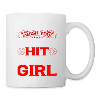 Tu aimerais pouvoir frapper comme une fille 3 - Mug blanc - blanc - Droite