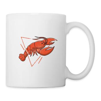 Funny Eating Crawfish for Two Cajun Crawfish Boil - Mug - white - Right