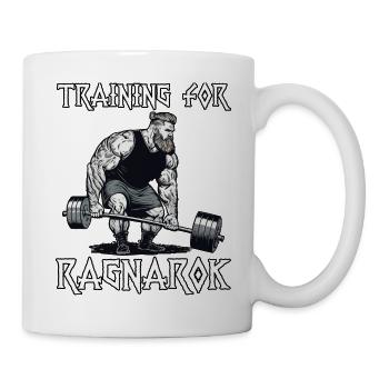 Wikinger Training for Ragnarok Krieger Wikinger - Tasse - Weiß - Rechts