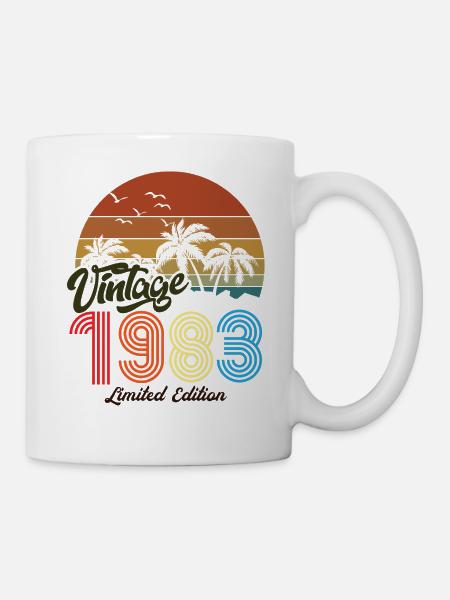 Vintage exemplaire unique 1983 Edition limitée - Mug blanc - blanc