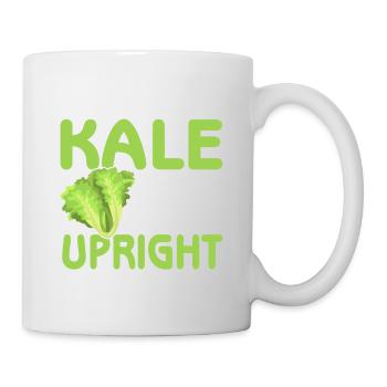 Der Grünkohl auf einer Yacht hält sie aufrecht - Tasse - Weiß - Rechts