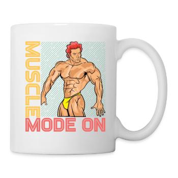 Muskelbetrieb Ein - Tasse - Weiß - Rechts