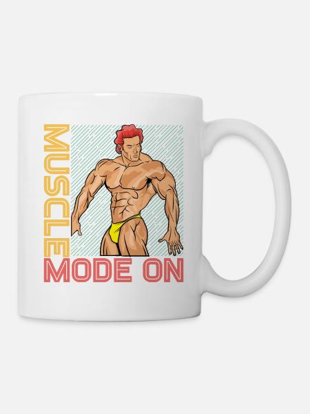 Muskelbetrieb Ein - Tasse - Weiß