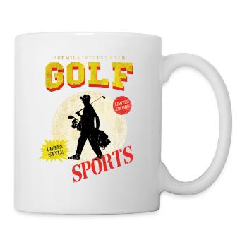 Golf Golf Golfer Sport Hobby Club Vintage - Mug - white - Right