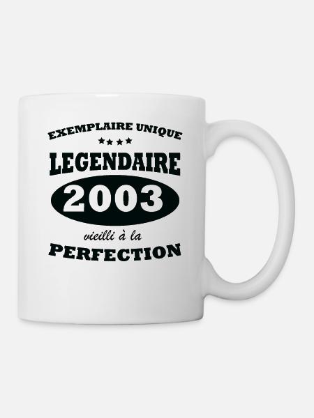 Vintage exemplaire unique 2003 Edition limitée - Mug blanc - blanc