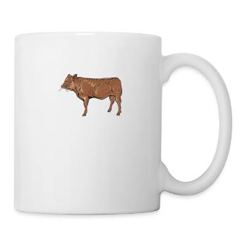 Limousin Rind I Frankreich Rinderzucht für - Tasse - Weiß - Rechts