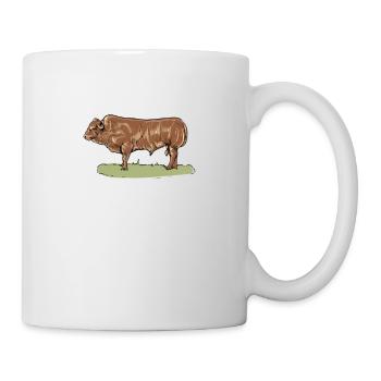 Limousin Rind I Frankreich Rinderzucht für - Tasse - Weiß - Rechts