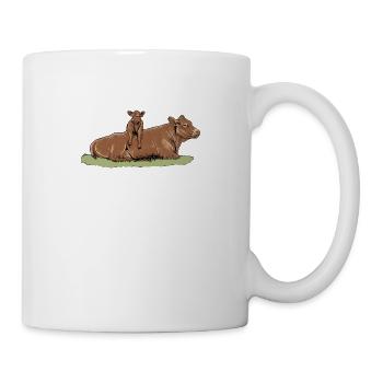 Limousin Rind I Frankreich Rinderzucht für - Tasse - Weiß - Rechts