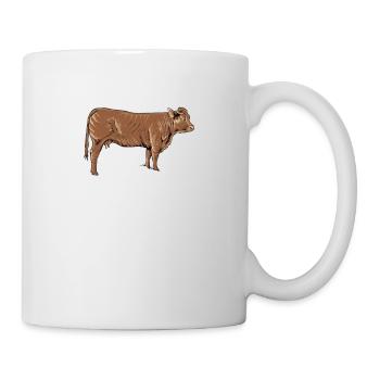 Limousin Rind I Frankreich Rinderzucht für - Tasse - Weiß - Rechts