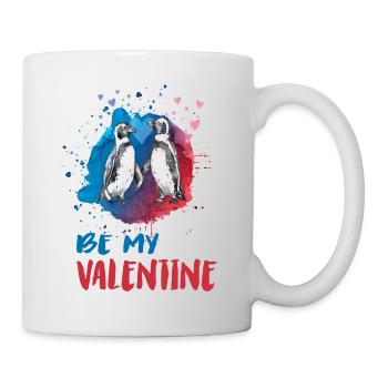 Be my Valentine Penguins - Mug - white - Right