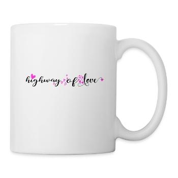 Highway Of Love Love Déclaration minimaliste - Mug blanc - blanc - Droite