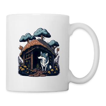 Champignon Home Wolf - Mug blanc - blanc - Droite