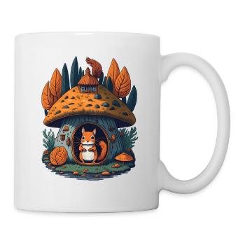 Mushroom Cottage Squirrel - Mug - white - Right